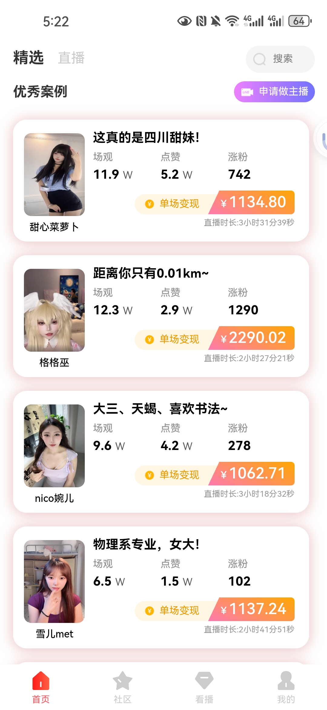 新主播2.5小时变现2290米，全新赛道，官方全力扶持，-99首码网-网上创业赚钱首码项目发布推广平台-天庭首码网